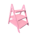 Escada Porta Doces Rosa Bebê