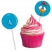 Toppers para Doces e Salgados Galinha Pintadinha (pacote com 8 unidades)