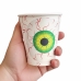 Copo Papel Halloween Olhos Sortido 270ml